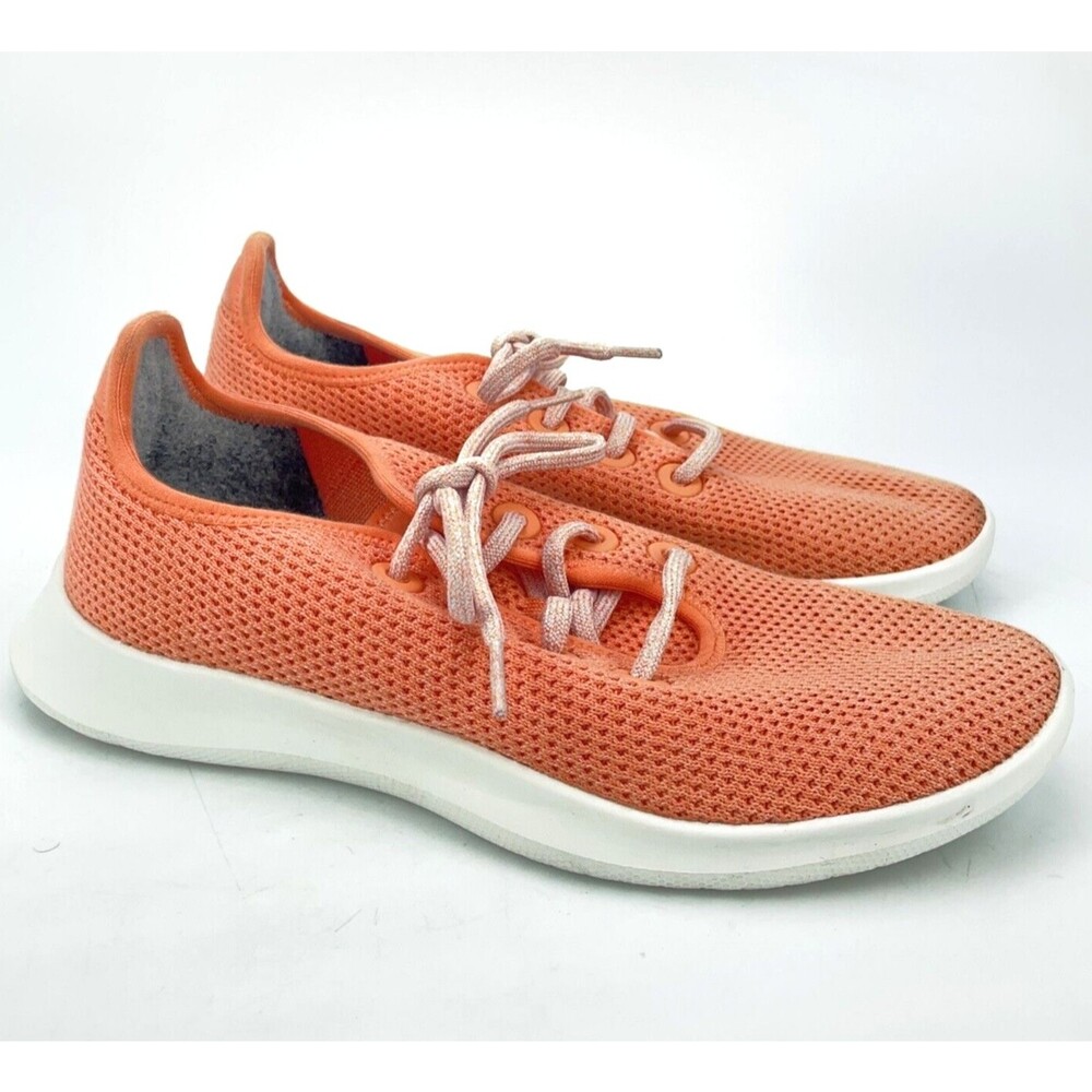 Allbirds Women's Tree Runners Wool Coral Orange Comfort Running Shoes 9 TR W9